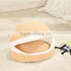 Populer Hamburger Style Shell Nest Windproof Waterproof Removable Pet Cat Bed House Thermal Hiding thumbnail-2