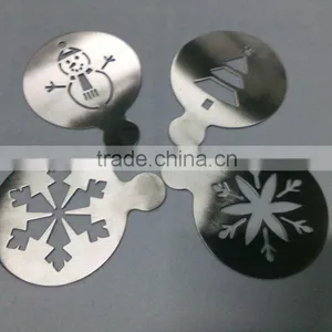 High Quality Stainless Steel Christmas Coffee Stencils thumbnail-2