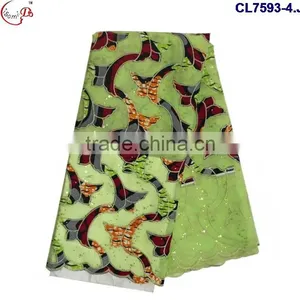 CL7593 Hot Sell Good Quality Soft and Comfortable Wax Lace Fabric for Women thumbnail-4