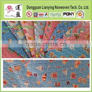 100% Polyester Ultrasonic Quilting Linen Fabric for Sofa thumbnail-2