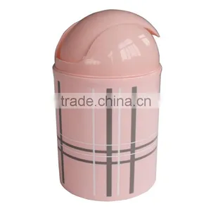 Eco-friendly Color Plastic Trash Can With Lid for Household thumbnail-2