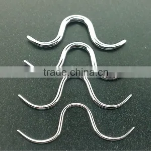 New Surgical Steel Mustache Septum Ring Septum Piercing thumbnail-1