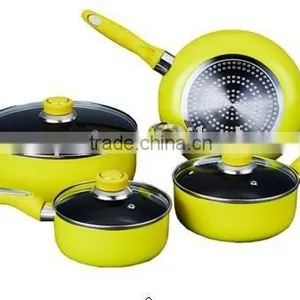7 Pcs Aluminum Non Stick Cookware Set thumbnail-1
