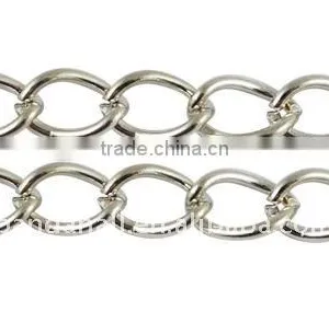 Lead Free Iron Twist Curb Chains Platinum Color(CH-DK1.0-P-LF) thumbnail-1