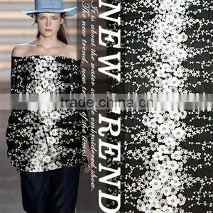 Professional Fabric Manufacturer High Quality Mesh 3d Flower Embroidered Lace thumbnail-1