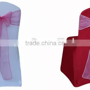 Colorful Organza Spandex Chair Sashes for Wedding Party Hotel Wholesale Supplier's Choice thumbnail-3