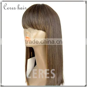 Trade Assurance Lace Wig 100% Virgin Remy Hair Dark Brown Lace Front Wig thumbnail-3