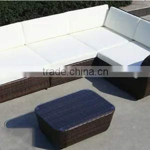 Poly Rattan Sofa Set ( 2 Left/right Chair, 1 Armless Chair, 1 Corner and 1 Table) thumbnail-1
