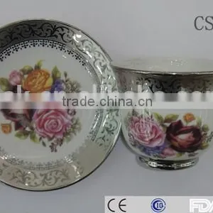 Bulk Tea Tea Coffee Bone China Cup and Saucer Sets thumbnail-6
