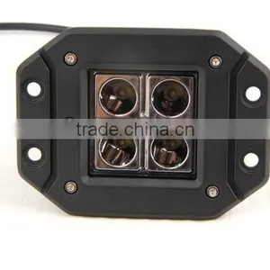 12W 12V Led Work Light With Flush Mount for SUV, Jeep, Offroad High Quality Truck Lights thumbnail-2