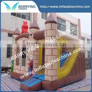 Funny Mini Inflatable Trampoline Park With Slide thumbnail-1