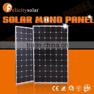 2016 Guangzhou Felicity Grade A 260w Mono Black Solar pv Panel Module thumbnail-1