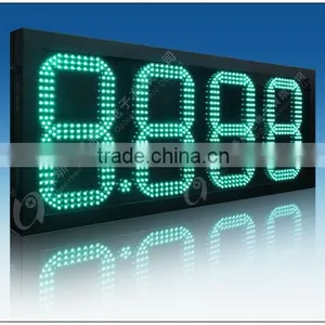 Custom Design Led 7-segment Any Inch Time/date/temperature Signs, Red Color Led Digital Clock Red Display Sings thumbnail-1