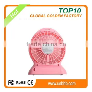 Factory Direct Sales 2016 Lastest Design Desk USB Wind up Fan With Battery thumbnail-2