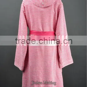 100% Cotton Cheap Velour w Hotel Bathrobe for Woman thumbnail-3