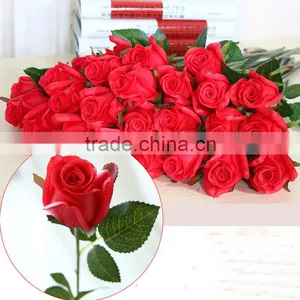 Wholesale Rose Flower Artificial Flowers Artificial Wedding Cheap Artificial Red Rose Flower pu Artificial Flower Rose Flower thumbnail-4