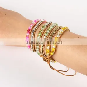 New Arrival Leather Chain Alloy Bracelet Multi-layer T Buckle Rope Woven Bracelet Fashion Men Women Jewelry Wholesale thumbnail-4