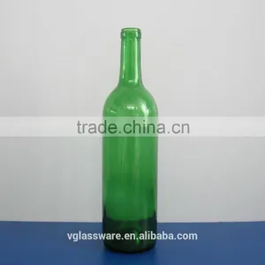 Empty 750ml Green Wine Glass Bottle thumbnail-1