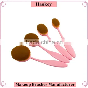10pcs Beauty Pink Color Foundation Power Oval Makeup Brush Set Quality Choice Supplier's Choice thumbnail-2