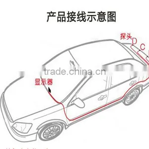 4 Sensors System 12V Car LED Display Parking Reverse Backup Radar Kit + Retail Box thumbnail-3