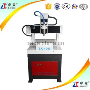 Mini PCB CNC Milling&Drilling Machine CNC Router ZK-4040 400*400MM With Ball Screw Transmission PCI NcStudio Controller thumbnail-2