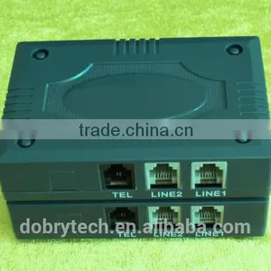 Phone Route Line Selector Black Carrier Select Connects One Phone Two Lines thumbnail-3