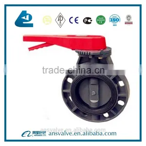 Gearbox and Hand Lever PVC CPVC PVDF PP Butterfly Valve Quality Choice thumbnail-5