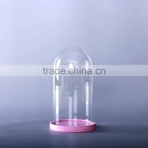 Bell Shape Glass Cloche With Base thumbnail-1