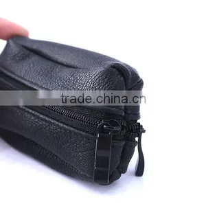 Genuine Leather Coin Bag Two Zipper Closure With Key Ring Since 1997 thumbnail-4