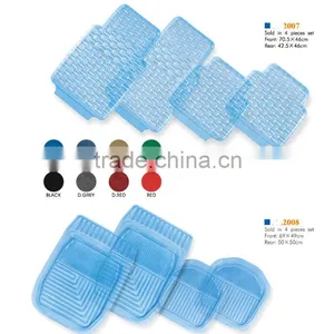 NBR Durable Easy Clean Car Mat Front & Rear 4PC Set Universal PVC Car Mat thumbnail-1