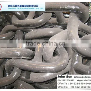 Welded Steel Black Stud Link Anchor Chain thumbnail-3