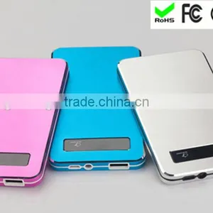 Slim Polymer Mobile Charger With Touch Screen/4000mah Portable Power Bank for Smart Phones thumbnail-1