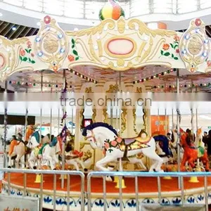 Cheapest High Quality Used Amusement Rides 16 Seats Carousel for Sale thumbnail-5