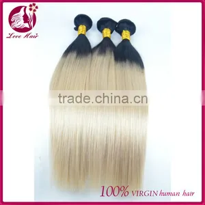 Express Wholesale Grade 7a Virgin Filipino 1b 613 Two Tone Straight Human Hair Weave Bundles Extension for Fashion Women thumbnail-2