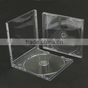 Hight Quality Weight 10.4mm Standard Single Clear PS Jewel CD Case thumbnail-2