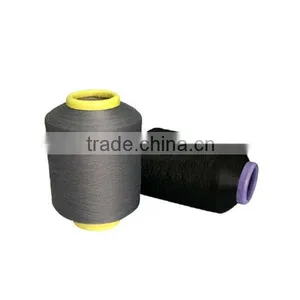 Black Spandex Covered Polyester Yarn for Knitting thumbnail-1