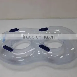 PVC Twin Holes Swim Ring With Hander thumbnail-1