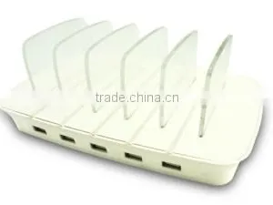 Multi Usb Charging Station, 5-port Family-sized Desktop Usb Charger for All Digital Products thumbnail-1