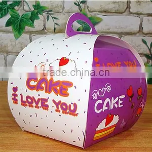 New Purple Paper Cake Box /Mousse Box/ Birthday Cake Box thumbnail-1