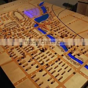 Wood Material Architectural Planning Model , Wood Block Model Maker thumbnail-5
