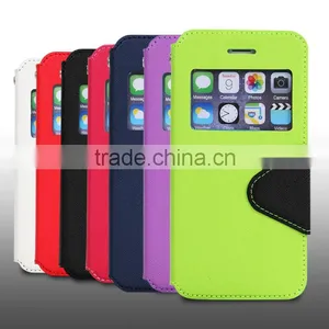 LZB Colourful View Window Phone Cover for Samsung Galaxy Alpha thumbnail-1
