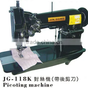 Double Needle Picoting Machine With Cutter thumbnail-1