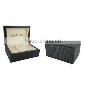 Huaxi High Glossy PU Rectangular Watch Display Cases thumbnail-1