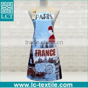 Customized Paris France Full Front Print Shop Attendant Apron thumbnail-1