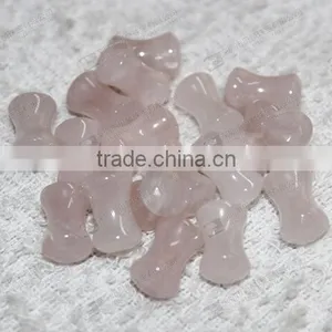Hot Sale Natural Rose Quartz Ear Piercing Jewelry,double Flare Ear Plugs thumbnail-3