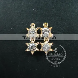 18mm Gold Plated Brass Zircon Imperial Crown Pendant Charm DIY Supplies Findings 1800148 thumbnail-1