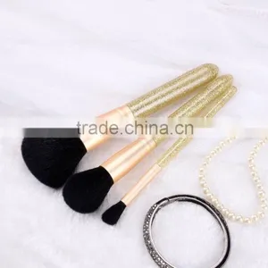 3pcs Kabuki Glitter Makeup Brush Set,synthetic Makeup Brush Set Professional thumbnail-3