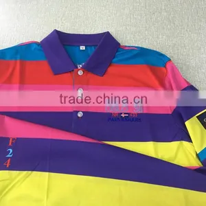 100%cotton Yarn Dyed Jersey Double Mercerized Cotton T-shirt thumbnail-2
