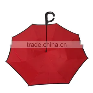 Reverse Umbrella Double Canopy Patented by Rainfun. thumbnail-2