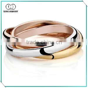 Hot Sale 3 Tone Stainless Steel Ring Factories Price thumbnail-1